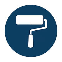 Quality Craftsmanship icon - paint roller
